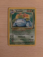 Pokemon Karte Bisaflor Venusaur 15/102 Base Set Holo Rare TCG Englisch