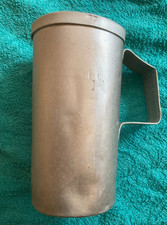 Alu Becher 1 Liter alt Vintage