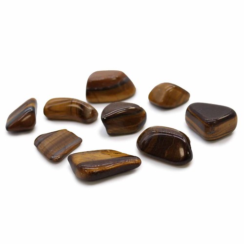 Tigerauge gold trommelsteine - tigerauge,
