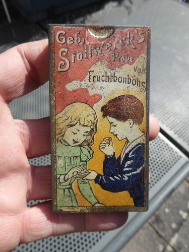Alte blechdose gebr - alte,