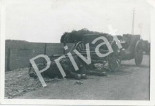 Foto WK 2 nach Beschuss Wagen totes Pferd A1.30