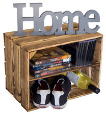 Obstkiste Bella Längs geflammt Kinderschuhregal Weinkisten Holzkistenregal Kiste