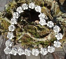 Hänger Metall-Herz mit Blüten"17x17cm*Deko-Hänger*shabby*Fensterdeko Rosen 