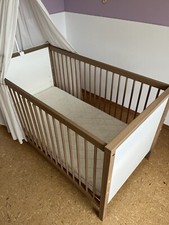 Paidi Babybett mit Lattenrost und Matratze + Himmel inkl. Gestell