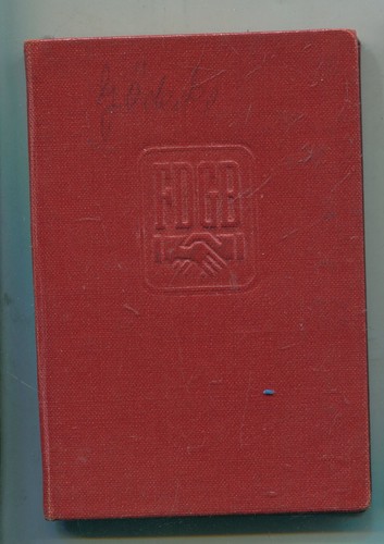 Ddr fdgb mitgliedsbuch - mitgliedsbuch, (134)