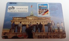 Telefonkarte 12 DM Berlin Jahrestag Grenzöffnung von 02.92 Auflage 100 Tsd