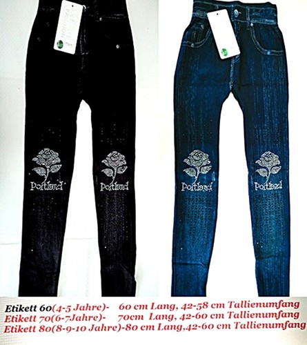 Kinder mädchen leggings jeans - kinder,