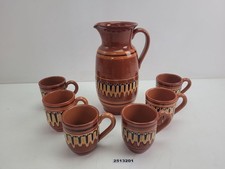 Kanne + 6x Tassen Keramik