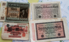 4x Geldscheine 1922 1914 1923