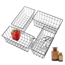 4x Metall Aufbewahrungskorb