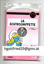 Frankreich 2020 10 Euro Die Schlümpfe in Silber Schlumpfinchen im Originalbliste