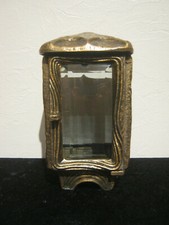 Grableuchte Grablaterne aus Bronze, Messing oder Rotguss 23cm geschliffenes Glas