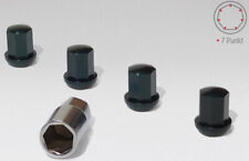 4x RADMUTTERN FELGENSCHLOSS FÜR PORSCHE 911 964 993 944 928 968 ALUMINIUM 7 Kant