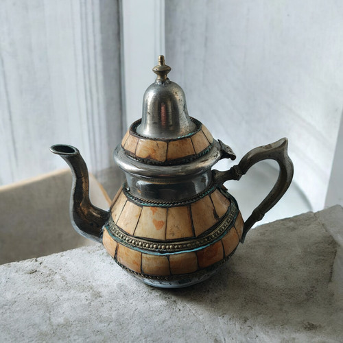 Vintage marokkanische teekanne - vintage,