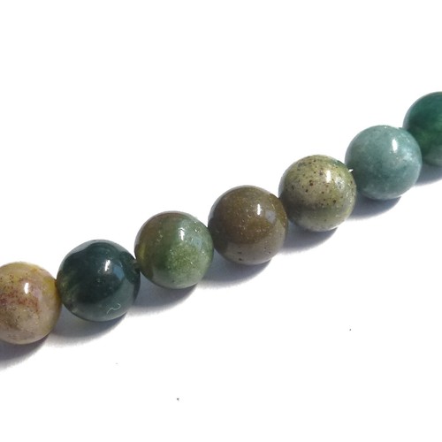 Achat perlen aus indien rund - achat,