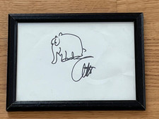 Otto Waalkes Ottifanten Zeichnung Autogramm original signiert im Rahmen