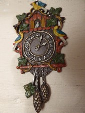 Alte Zinn Anhänger Flachfigur Kühn Zinnanhänger Weihnachtsanhänger Kuckucksuhr