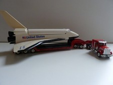 SIKU 4016 Peterbilt LKW Truck mit Tieflader + Space Shuttle, 1:55