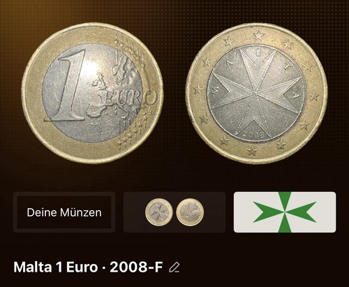 Malta euro münze 2008 - münze,