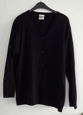 Damen Strickweste, schwarz, Gr. L, geknöpft