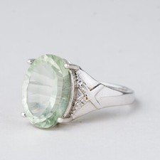 Ring Grüner Stein 4,4 g 925er