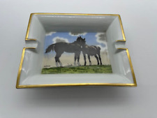 HERMÈS Aschenbecher Porzellan Philippe Ledoux Nr 320 Pferd Dekoschale Vide Poche
