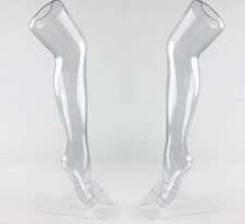 2x Strumpfbein weiblich Schaufensterpuppe Damen Bein Socken Dekobein mit Ständer