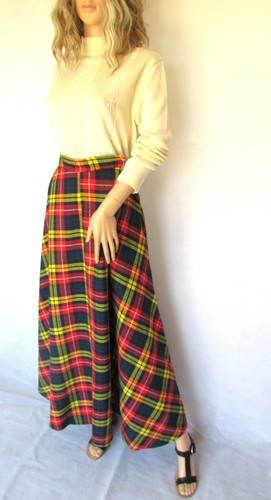 Vintage schottenkaro maxirock - vintage,