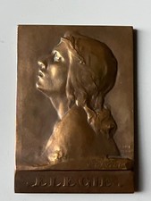 Elegie 1904 Jugendstil Bronze