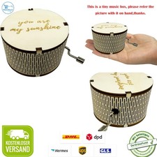 Spieluhr Handkurbel Holz