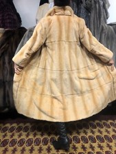 Pelzmantel Pelz Wiesel geschoren Rex-Chinchilla  Real Weasel Fur Coat Pelliccia