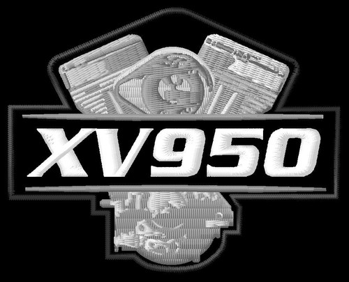 Yamaha 950 engine aufnäher - xv,