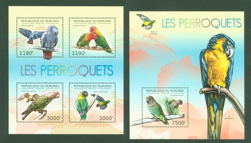 Burundi 2012 papageien ara - 2012,