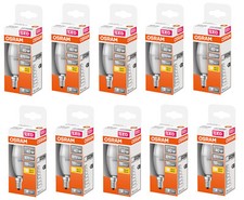 10x OSRAM LED Kerze matt E14