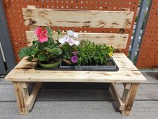 Blumenbank Holz Gartenbank