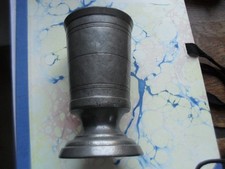 Alter Zinn Becher Trinkgefäß  Block Zinn 1820