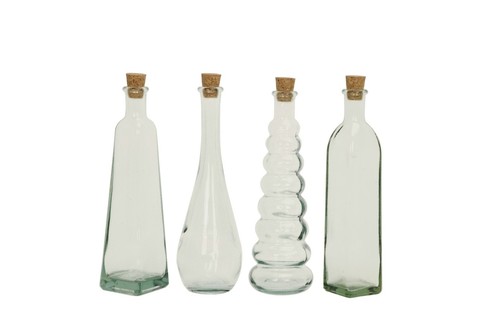 Glasflasche mit korken - mit, 4