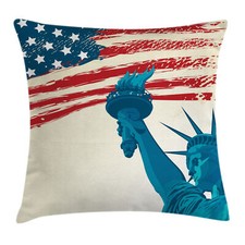 Kissenbezug Dekokissen für Sofa Amerikanische Flagge Freiheit