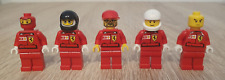 Lego Racers 5x Minifiguren, 5x Ferrari F1 Fahrer, Mitarbeiter etc. rac0?? Kleber