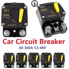 30-300AMP Automatische Sicherung Automat Schalter KFZ Schutzschalter 12V/24V/48V