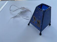 Tischleuchte Nachttischlampe Afrika Tunis Handarbeit Blau ULTRA RAR 90er