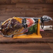 Wurstbaron® Spanischer Serrano Schinken inkl Messer & Ständer