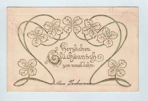 F64 neujahrskarte 1904 von - 1904,