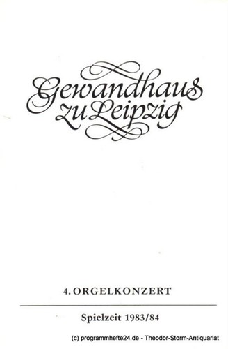 Programmheft orgelkonzert - programmheft,