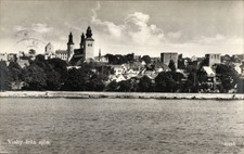 Ak Visby Wisby Schweden, Visby von der See aus - 4800680