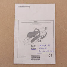 Dolmar PC 7412 7414 8216 Trennschleifer Trennjäger Betriebsanleitung - 11/2011