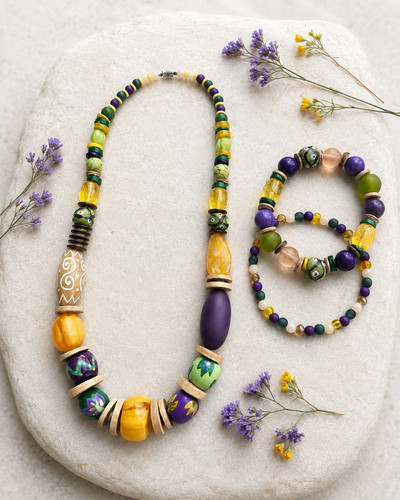 Statement schmuck set lila - statement,