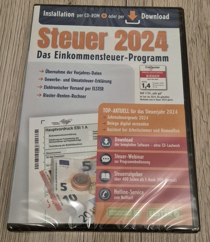 Aldi steuer 2024 neu ovp - cd, 2024,