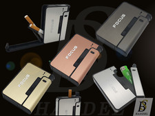 Zigarettenetui mit auswechselbarem Feuerzeug als Geschenk Zigarettenbox 4 Farben