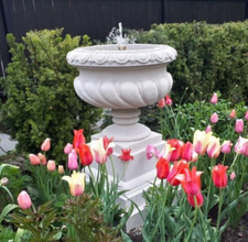 🔶Springbrunnen Brunnen Piemont mit Pumpe Sandstein Steinkunst BLACKFORM